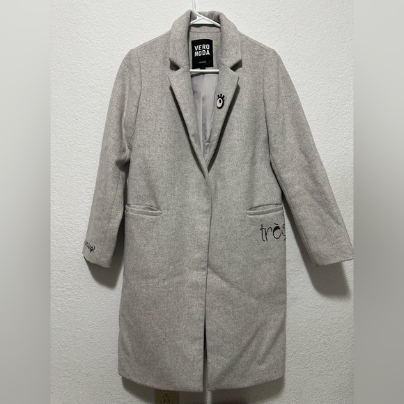 Vero Moda BANANAL/S Wool Coat size S‎ - Picture 1 of 15